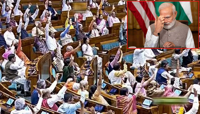 مودی کا لوک سبھا سے خطاب،اپوزیشن نے روکدیا، ہنگامہ ،ایوان مچھلی منڈی بن گیا،مودی جھوٹا،جھوٹا کے نعرے