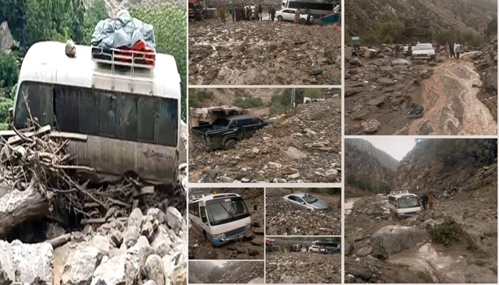 موسلادھار بارشیں ، بابوسر روڈ پر بادل پھٹنے سے تباہی ، ڈاکٹر کی فیملی سمیت7 افراد جاں بحق ،15 سے زائد سیاح لاپتہ