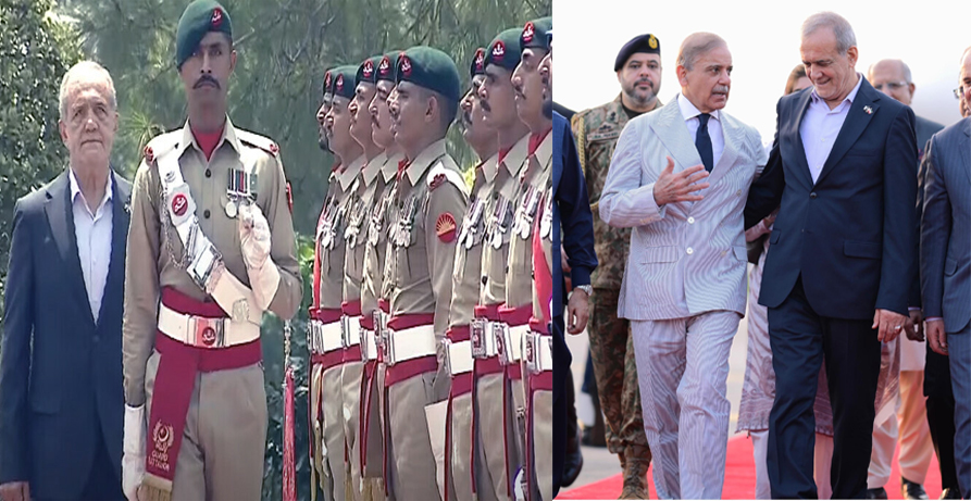 ایرانی صدر کی وزیراعظم ہائوس آمد،پرتپاک استقبال ،گارڈ آف آنر پیش کیا گیا