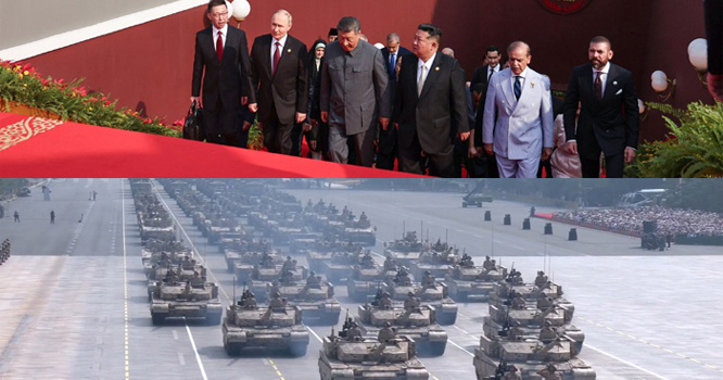 جنگ عظیم دوم کی یادگاری تقریب،چین نے دنیا کو اصل طاقت دکھادی