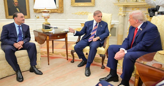 وزیراعظم اور فیلڈ مارشل کی امریکی صدر سے ملاقات کا اعلامیہ جاری