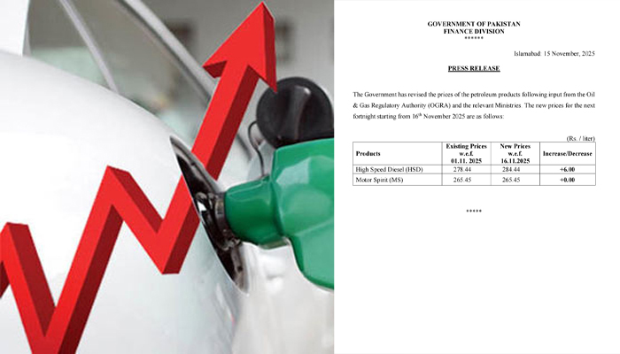 پٹرولیم مصنوعات کی نئی قیمتیں آگئیں، ڈیزل مہنگا،پٹرول بارے جا نئے